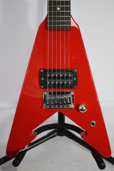 Vist Large View of Product Image Which is Used First Act FLYING V HALF SIZE Vintage Electric Guitar Red 6-String