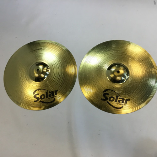 Used Sabian 14 SOLAR HH Hi Hat Cymbals 14" 41110-S000071428 Vist Large View of Product Image Which is Used Sabian 14 SOLAR HH Hi Hat Cymbals 14"