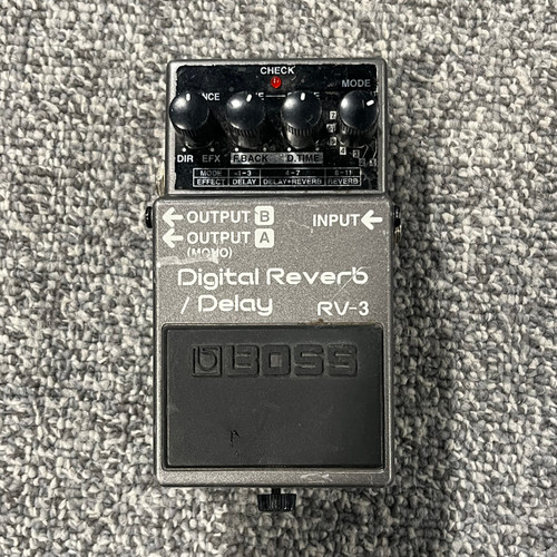 Used BOSS RV-3 DIGITAL REVERB DELAY Guitar Pedal 41106-S000097510 Vist Large View of Product Image Which is Used BOSS RV-3 DIGITAL REVERB DELAY Guitar Pedal