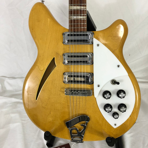 Vist Large View of Product Image Which is Used Rickenbacker 1966 370 12 STRING Vintage Semi-Hollow Electric Guitar Natural 12-String