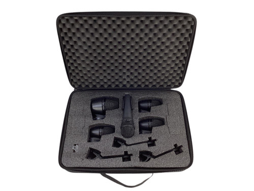 Used Shure PGADRUMKIT5 DRUM MIC KIT W CASE 41115-S000115170 Vist Large View of Product Image Which is Used Shure PGADRUMKIT5 DRUM MIC KIT W CASE