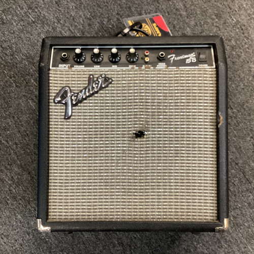 Used Fender FRONTMAN 15B 1 x 10 Bass Combo Amplifier 1 x 10 40111-S000190809 Vist Large View of Product Image Which is Used Fender FRONTMAN 15B 1 x 10 Bass Combo Amplifier 1 x 10