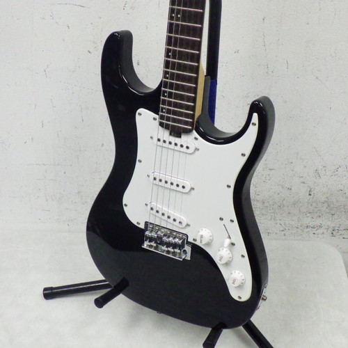 Vist Large View of Product Image Which is Used Lyon Strat Style Guitar S Type Electric Guitar Black 6-String