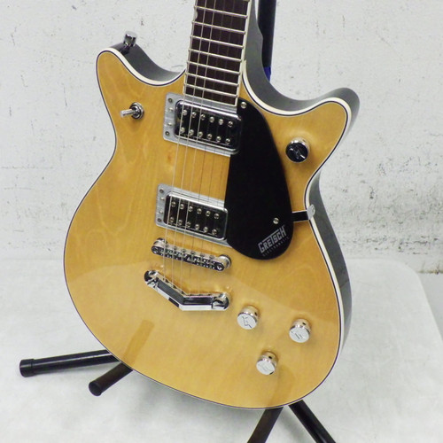 Vist Large View of Product Image Which is Used Gretsch double Jet Double Cut Electric Guitar Natural 6-String