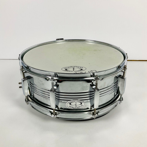 Vist Large View of Product Image Which is Used GP Percussion 5 x 14 Steel Snare Drum 14"