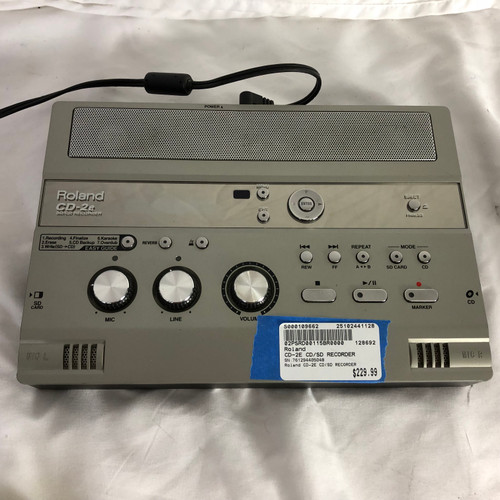 Vist Large View of Product Image Which is Used Roland CD-2E CD/SD RECORDER Compact Recording Device