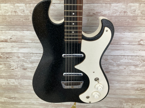 Vist Large View of Product Image Which is Used Silvertone 1448 W/AMP CASE Vintage Electric Guitar