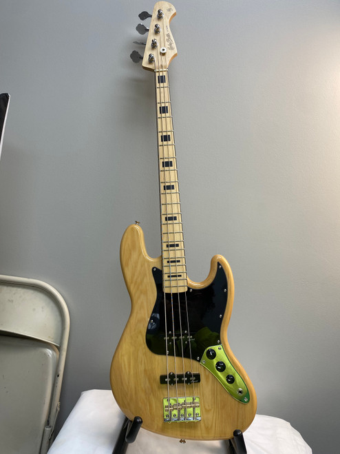 Vist Large View of Product Image Which is Used Harley Benton VT BASS J Type Bass Guitar Natural 4-String