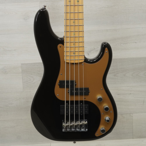 Vist Large View of Product Image Which is Used Fender American Deluxe Precision Bass Guitar Black 5-String