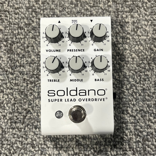 Used SOLDANO SUPER LEAD OVERDRIVE Guitar Pedal 41106-S000097588 Vist Large View of Product Image Which is Used SOLDANO SUPER LEAD OVERDRIVE Guitar Pedal