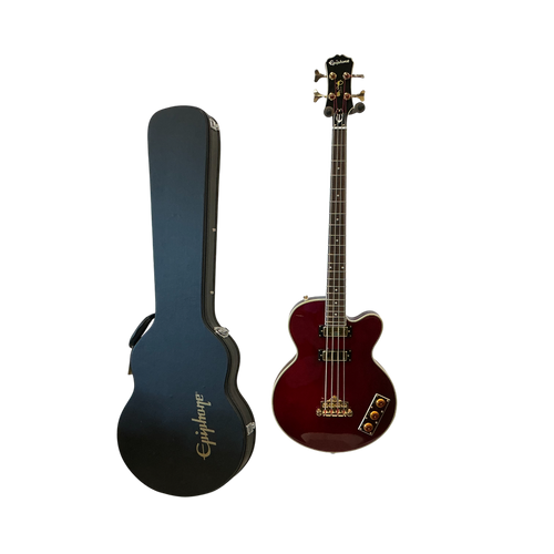 Vist Large View of Product Image Which is Used Epiphone ALLEN WOODY RUMBLEKAT Bass Guitar Red 4-String