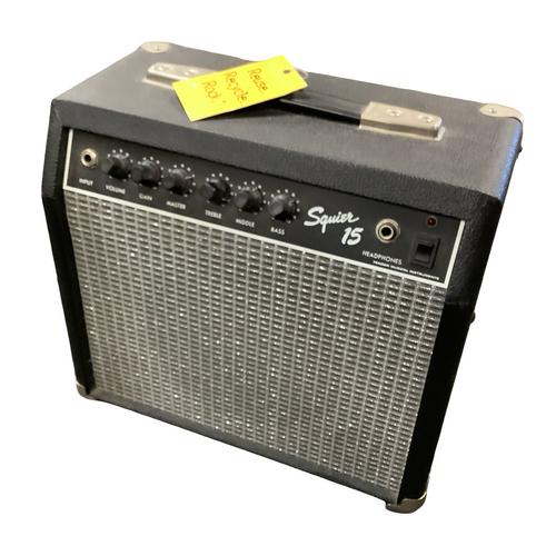 Used Squier 15 Solid State Guitar Amp 1 x 5 40083-S000154912 Vist Large View of Product Image Which is Used Squier 15 Solid State Guitar Amp 1 x 5