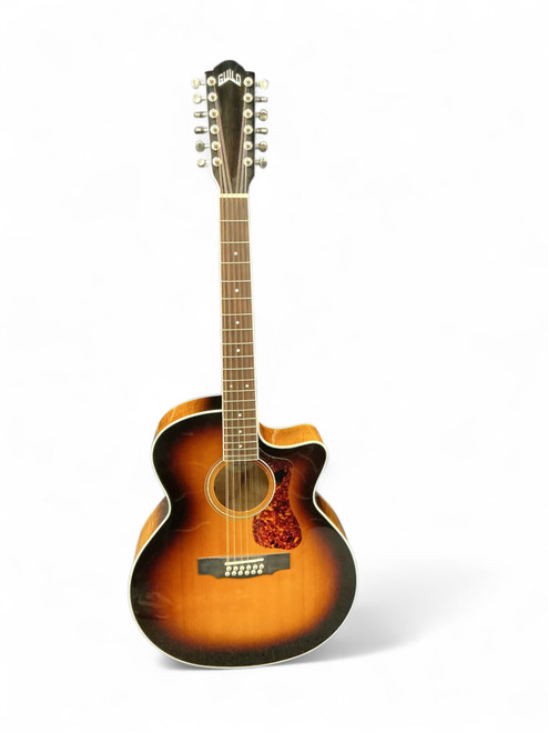 Vist Large View of Product Image Which is Used Guild F-25 12CE DELUXE Laminate Top Acoustic Guitar Sunburst