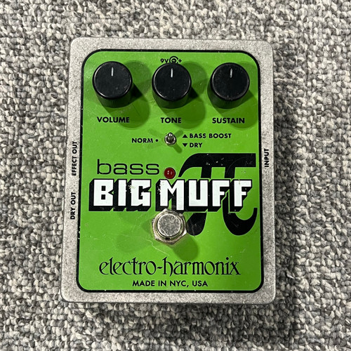 Used ELECTRO HARMONIX BASS BIG MUFF PI Bass Fuzz Pedal 41106-S000097661 Vist Large View of Product Image Which is Used ELECTRO HARMONIX BASS BIG MUFF PI Bass Fuzz Pedal