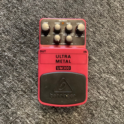 Used Behringer UM300 ULTRA METAL Distortion Pedal 40111-S000190909 Vist Large View of Product Image Which is Used Behringer UM300 ULTRA METAL Distortion Pedal