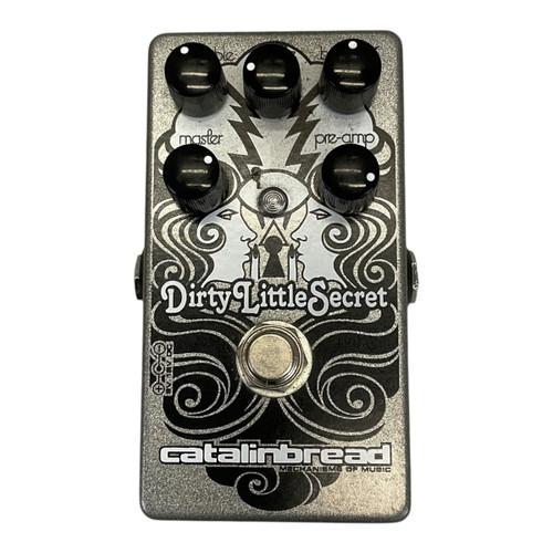 Used Catalinbread Dirty Little Secret Silver Overdrive Pedal  41117-S000053352 Vist Large View of Product Image Which is Used Catalinbread Dirty Little Secret Silver Overdrive Pedal