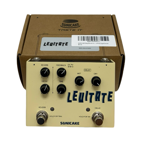 Used Sonicake LEVITATE DELAY REVERB 2N1 EFFECTS PEDAL Reverb Pedal 41126-S000091622 Vist Large View of Product Image Which is Used Sonicake LEVITATE DELAY REVERB 2N1 EFFECTS PEDAL Reverb Pedal