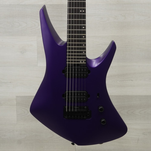Vist Large View of Product Image Which is Used Sterling By Ernie Ball Kaizen 7 Electric Guitar Firemist Purple Satin