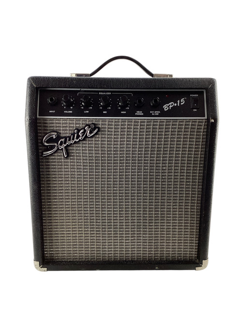 Used Squier BP-15 Bass Combo Amp 41115-S000115249 Vist Large View of Product Image Which is Used Squier BP-15 Bass Combo Amp