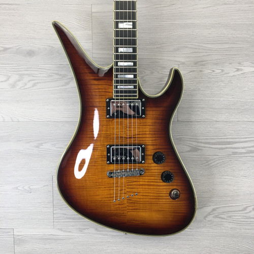 Vist Large View of Product Image Which is Used Schecter AVENGER CUSTOM DIAMOND SERIES Electric Guitar Tobacco Sunburst 6-String