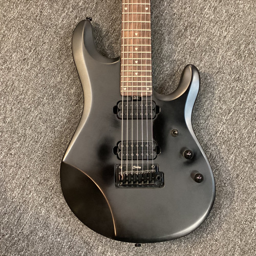 Used Sterling by Ernie Ball JP-70 Super S Electric Guitar Black 7-String 40111-S000190991 Vist Large View of Product Image Which is Used Sterling by Ernie Ball JP-70 Super S Electric Guitar Black 7-String