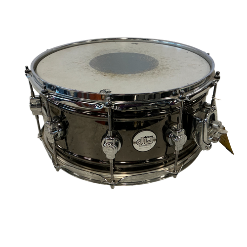 Vist Large View of Product Image Which is Used DW DESIGNER SERIES 14X6.0 BLACK NICKLE Metal Snare Drum 14"