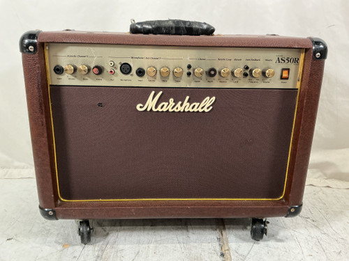 Vist Large View of Product Image Which is Used Marshall AS50R ACOUSTIC AMP 2 x 8 Solid State Amplifier 2 x 8