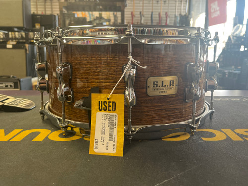 Used Tama S.L.P. G-HICKORY 14X6.5 Wood Snare Drum 14" 40085-S000106460 Vist Large View of Product Image Which is Used Tama S.L.P. G-HICKORY 14X6.5 Wood Snare Drum 14"