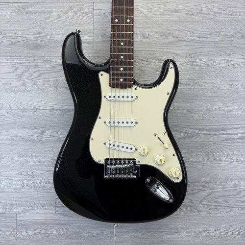 Vist Large View of Product Image Which is Used Johnson CUSTOM-BUILD S-TYPE W/UPGRADES S Type Electric Guitar Black 6-String