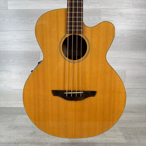 Vist Large View of Product Image Which is Used Takamine EG512C Acoustic-electric Bass Guitar - Natural - Case included - AS IS - Warped Neck