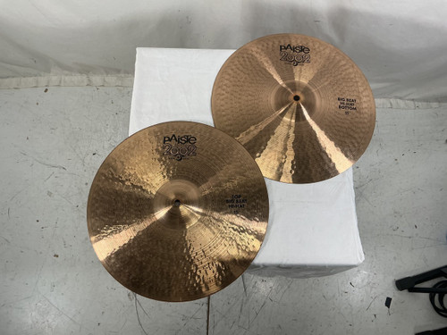 Vist Large View of Product Image Which is Used Paiste 2002 BIG BEAT 15IN HIHATS Hi Hat Cymbals 15"