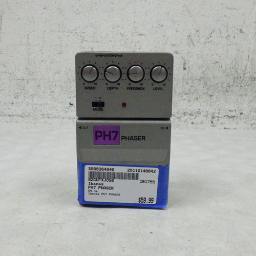 Vist Large View of Product Image Which is Used Ibanez PH7  Phaser Pedal