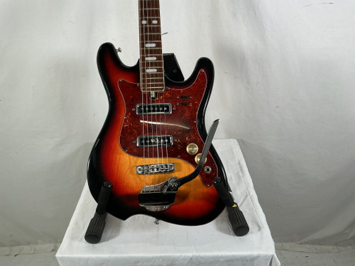 Vist Large View of Product Image Which is Used Teisco SPECTRUM Vintage Double Cutaway Electric Guitar Sunburst 6-String