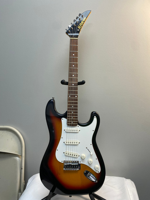 Vist Large View of Product Image Which is Used Kramer KS-400 STRAT Vintage S Type Electric Guitar Sunburst 6-String