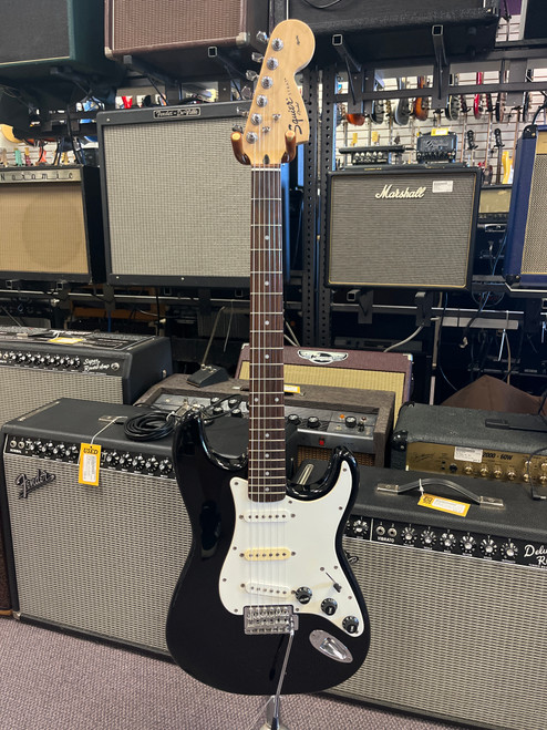 Vist Large View of Product Image Which is Used Squier AFFINITY STRAT S Type Electric Guitar Black 6-String