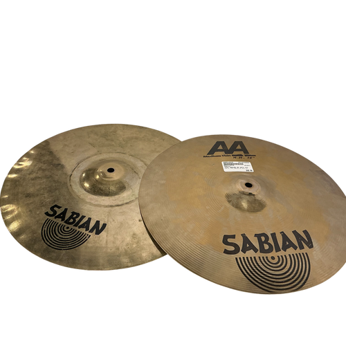 Vist Large View of Product Image Which is Used Sabian 15IN SABIAN AA HATS CUT Hi Hat Cymbals 15"