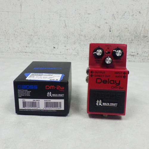 Vist Large View of Product Image Which is Used Boss Delay Dm-2 W Waza Craft Guitar Effects Pedal