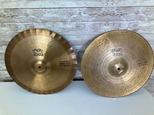 Vist Large View of Product Image Which is Used Paiste 14 2002 SOUND EDGE HI HATS Cymbals
