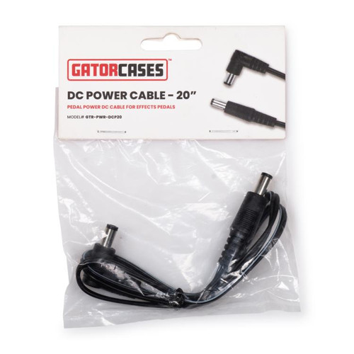 Vist Large View of Product Image Which is New Gator Single DC Power Cable for Pedals – 20″ Long