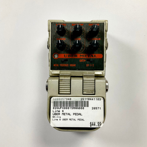 Vist Large View of Product Image Which is Used Line 6 Uber Metal Distortion Pedal