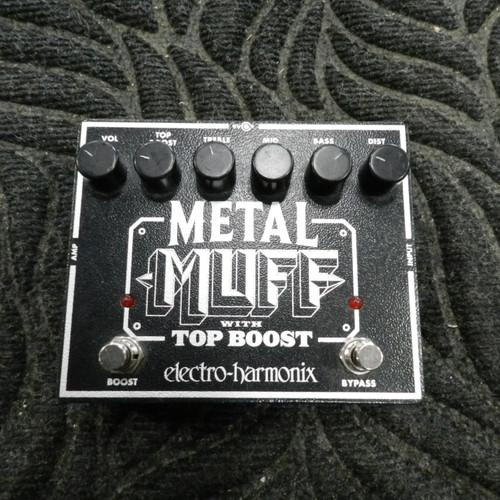 Vist Large View of Product Image Which is Used Electro Harmonix (E/H) METAL MUFF WITH TOP BOOST Distortion Pedal
