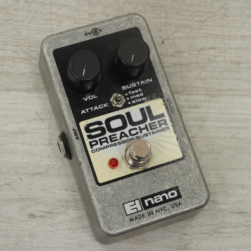 Vist Large View of Product Image Which is Used Electro Harmonix Soul Preacher Compressor Pedal