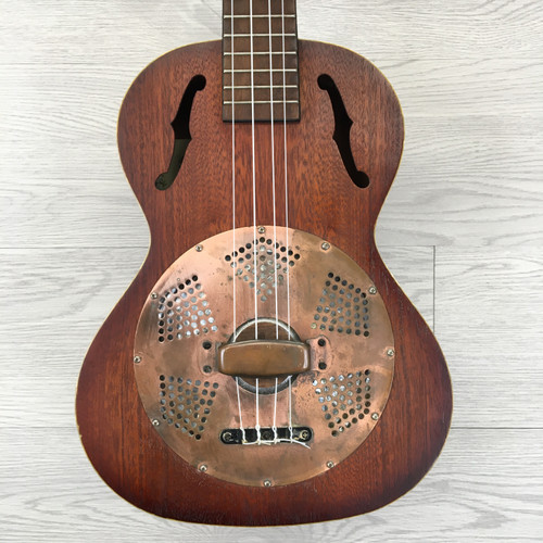 Vist Large View of Product Image Which is Used Kala KA-RES-BRS RESONATING TENOR Ukulele Wood