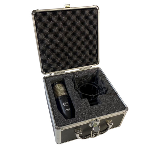 Vist Large View of Product Image Which is Used Akg P220 WITH MOUNT AND CASE Condenser Microphone