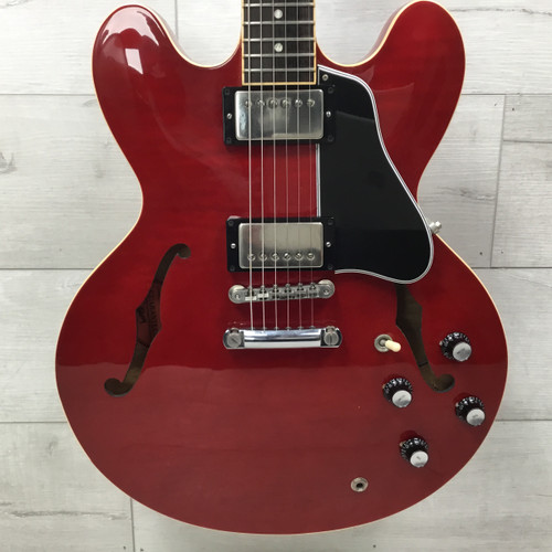 Vist Large View of Product Image Which is Used Gibson 2005 ES-335 Figured Semi-Hollow Electric Guitar Red