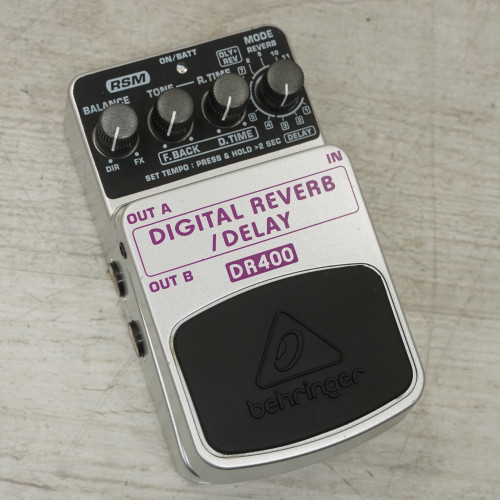 Vist Large View of Product Image Which is Used Behringer DR400 Digital Reverb / Delay Pedal
