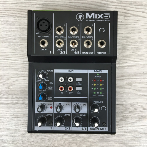 Vist Large View of Product Image Which is Used Mackie MIX 5 Compact Mixer