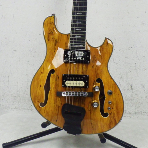 Vist Large View of Product Image Which is Used Languedoc-Style Unbranded Guitar Spalted maple top