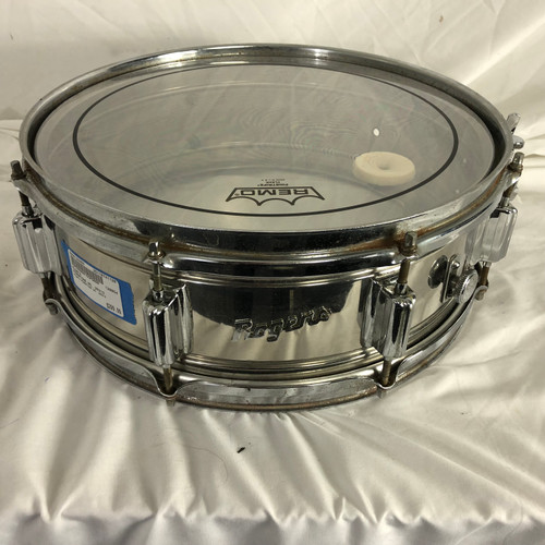 Vist Large View of Product Image Which is Used Rogers POWERTONE NO. 25313 Vintage Metal Snare Drum 14"