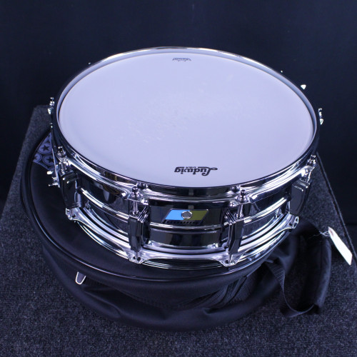 Vist Large View of Product Image Which is Used Ludwig SUPRAPHONIC LM400 REISSUE Metal Snare Drum 14"